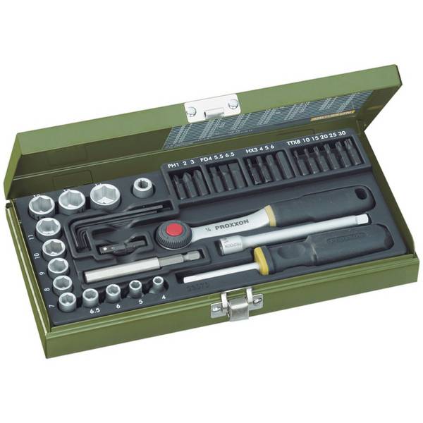 Proxxon 23070 Knarrenkasten 1/4" 4-14 mm 39-teilig