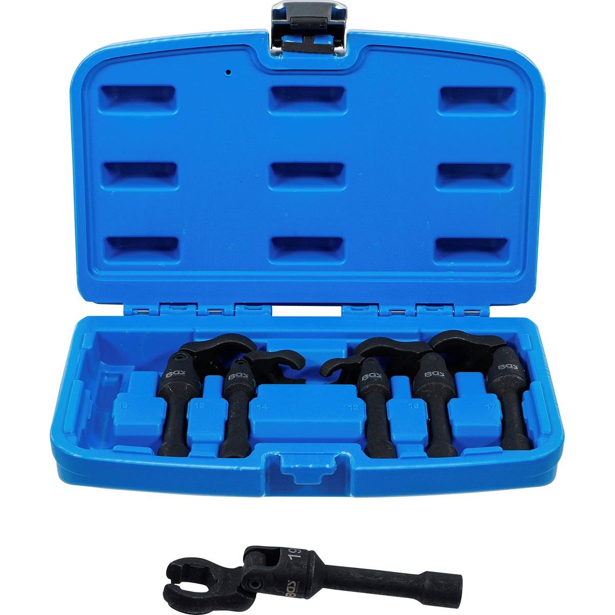 BGS 74302 Hahnenfußschlüssel-Satz, Antrieb Innenvi erkant 10 mm (3/8"), mit Gelenk, 6-tlg.-0