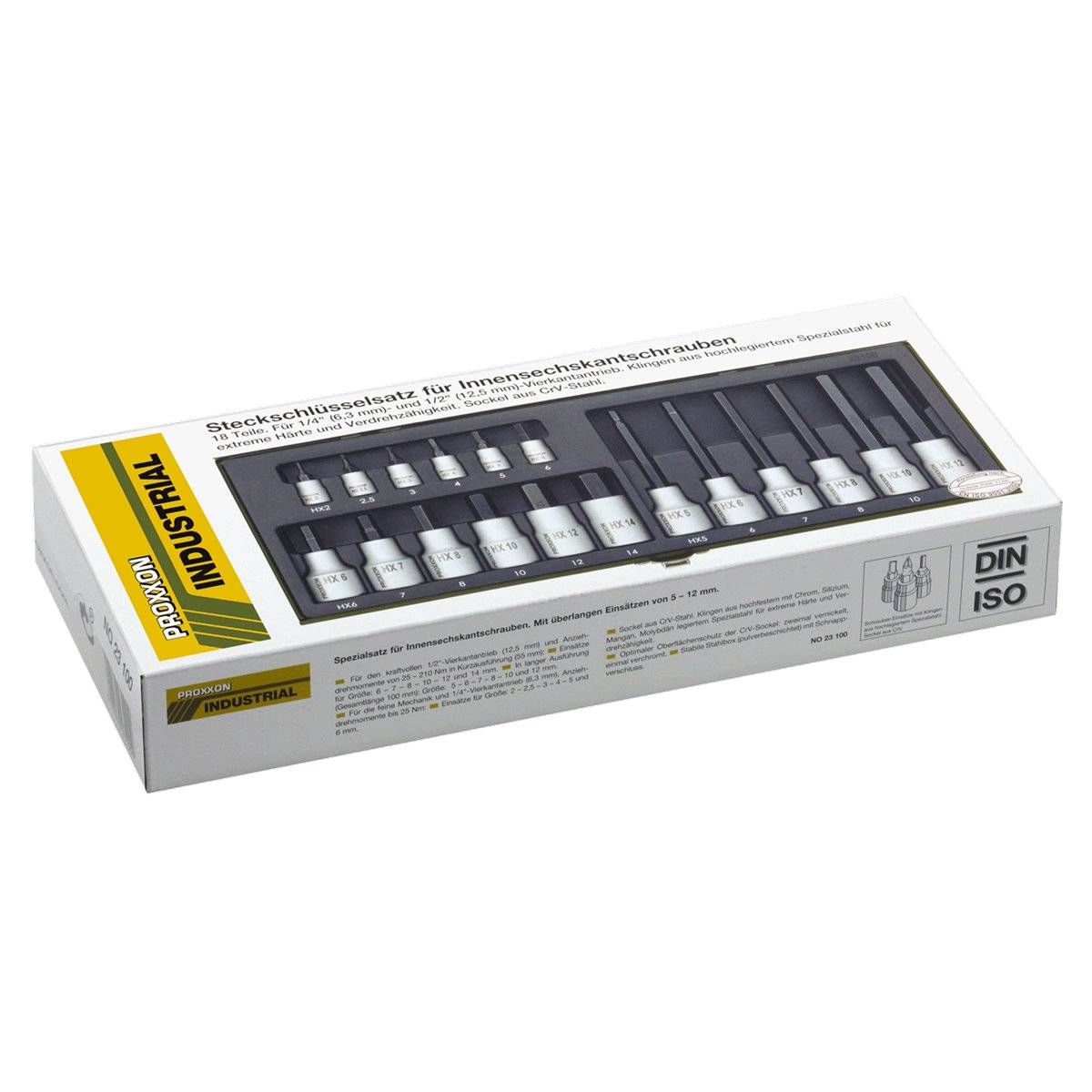 Proxxon 23100 Innensechskant-Set 2-14 mm 18-teilig 18-teilig)-4