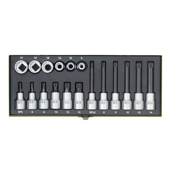 Proxxon 23296 XZN Vielzahn-Kasten 1/2" 18-teilig ZN (18-teilig)