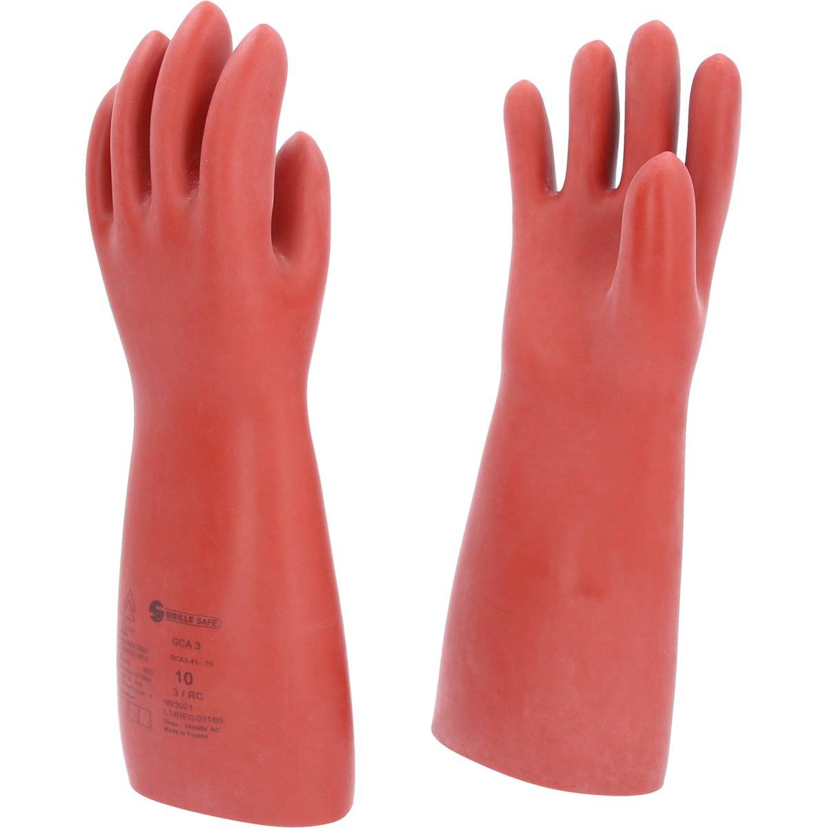 KS-Tools 117.0013 Elektriker-Schutzhandschuh mit S chutzisolierung, Größe 10, rot-0