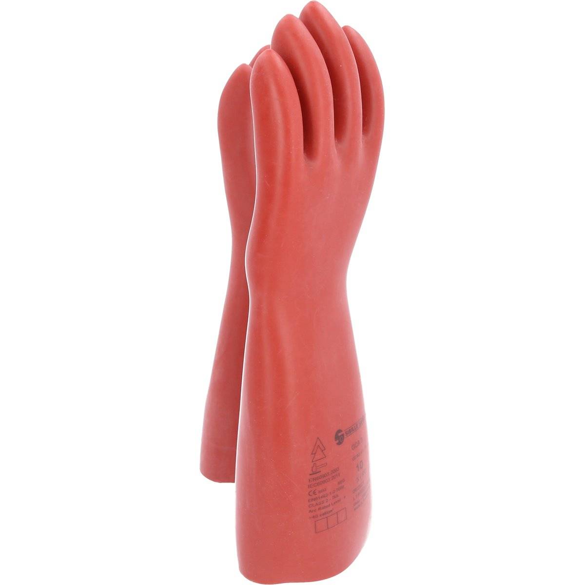 KS-Tools 117.0013 Elektriker-Schutzhandschuh mit S chutzisolierung, Größe 10, rot-3