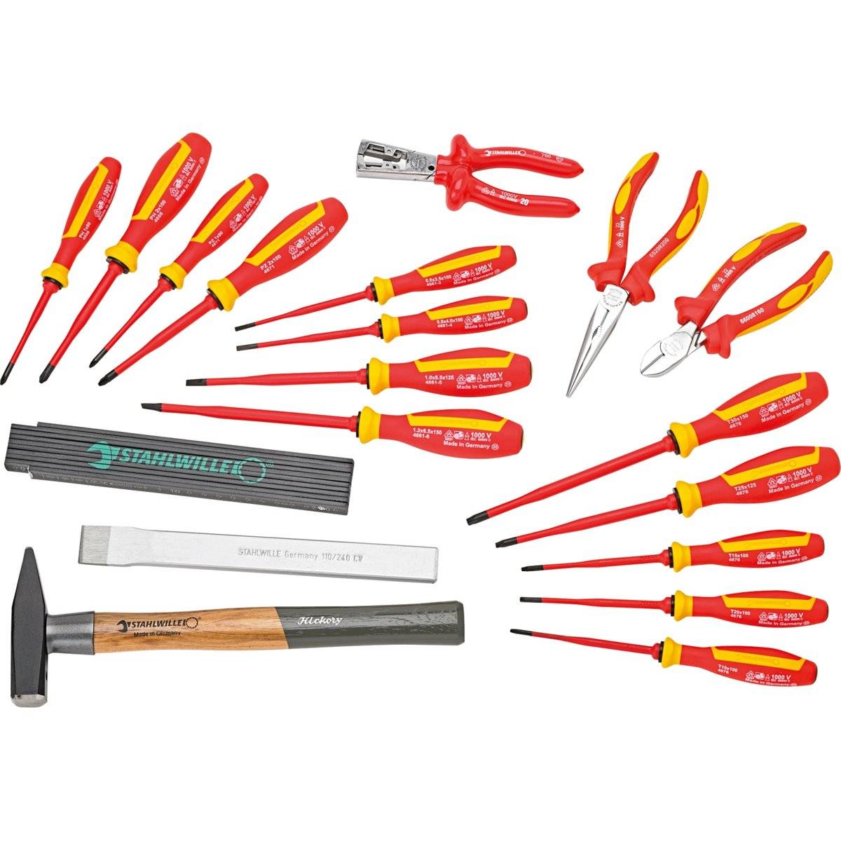 Stahlwille 13215/19 VDE MultiUse Werkzeug Set 19tl g Werkzeugsortiment Im Rucksackt-Trolley-1