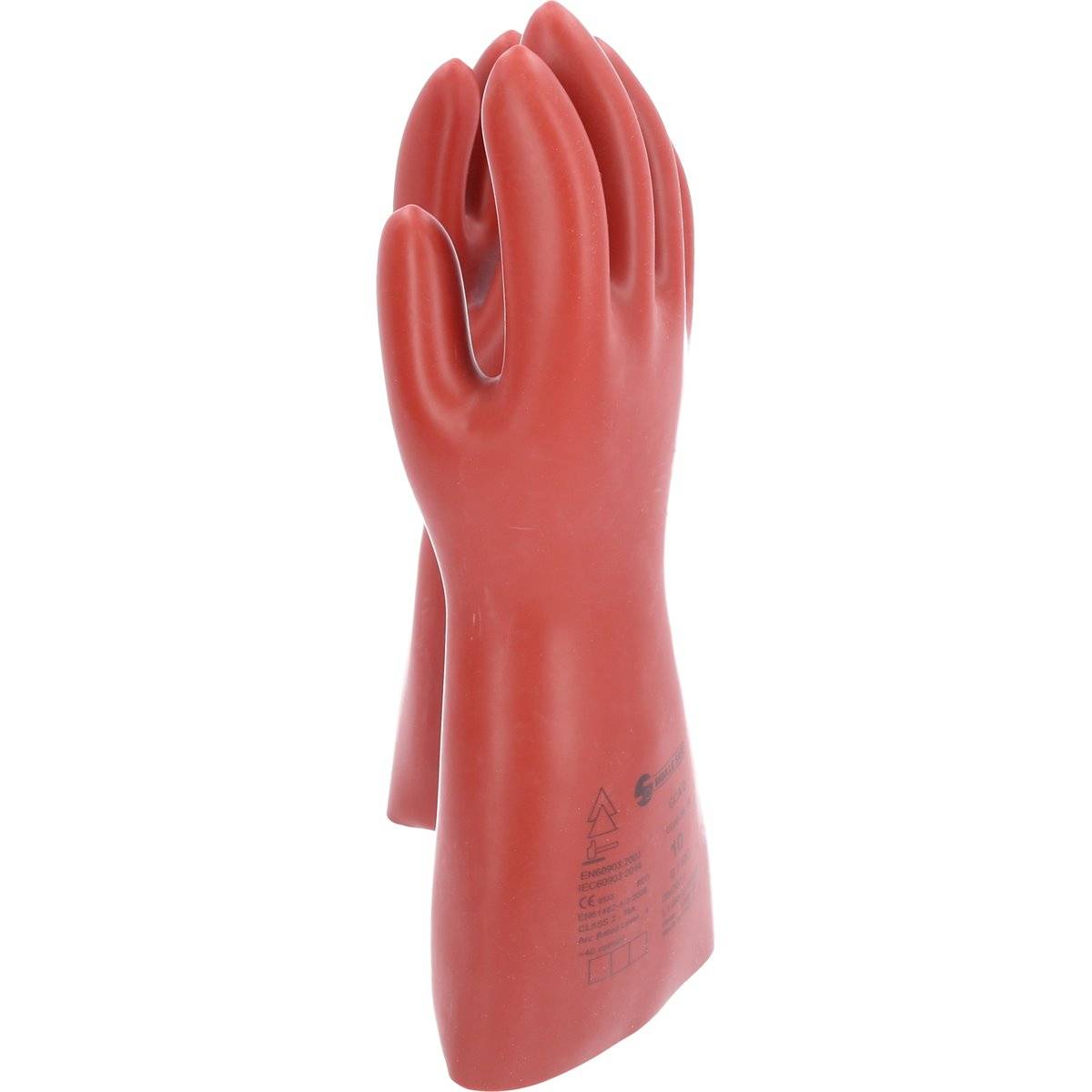 KS-Tools 117.0087 Elektriker-Schutzhandschuh mit S chutzisolierung, Größe 10, rot-1