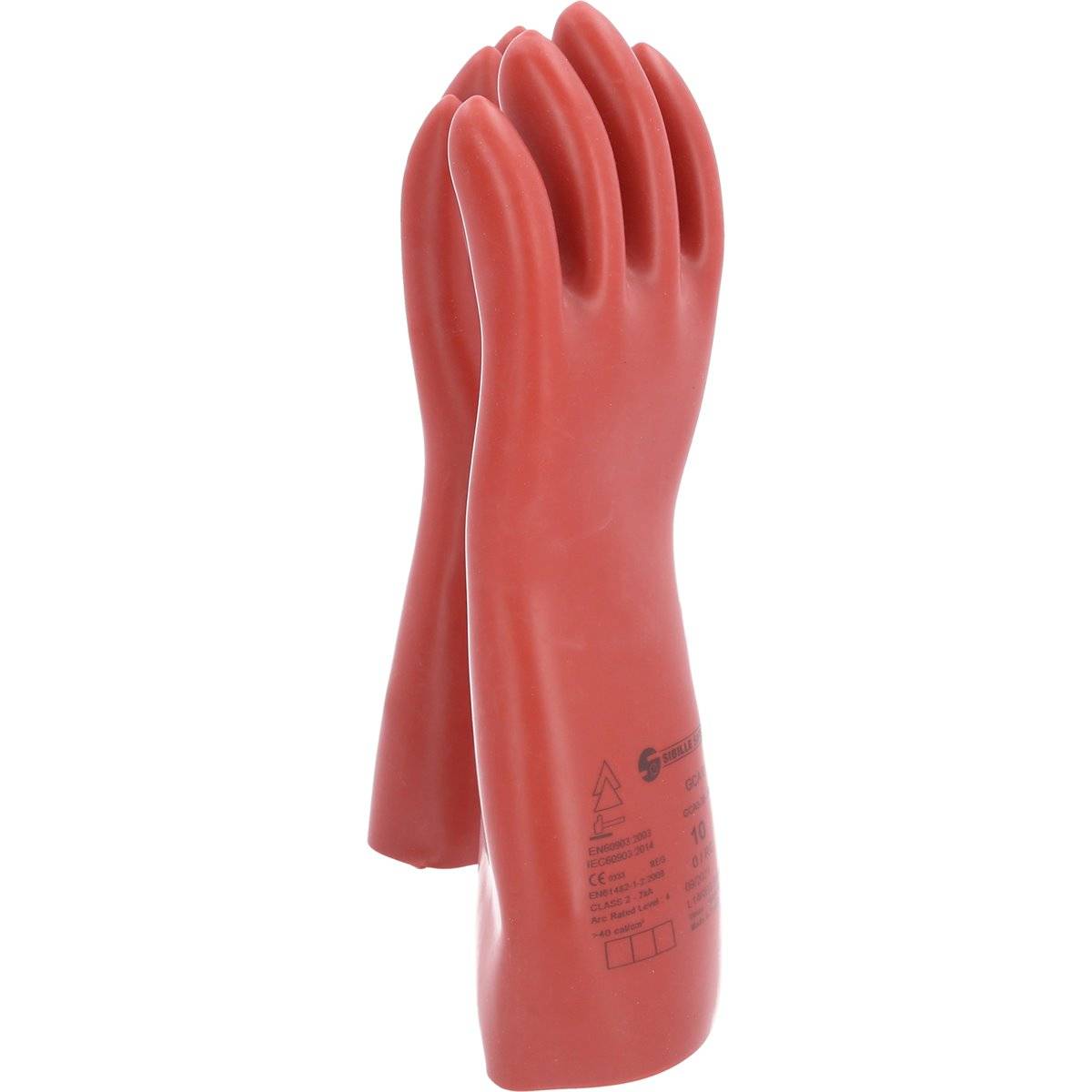 KS-Tools 117.0087 Elektriker-Schutzhandschuh mit S chutzisolierung, Größe 10, rot-3