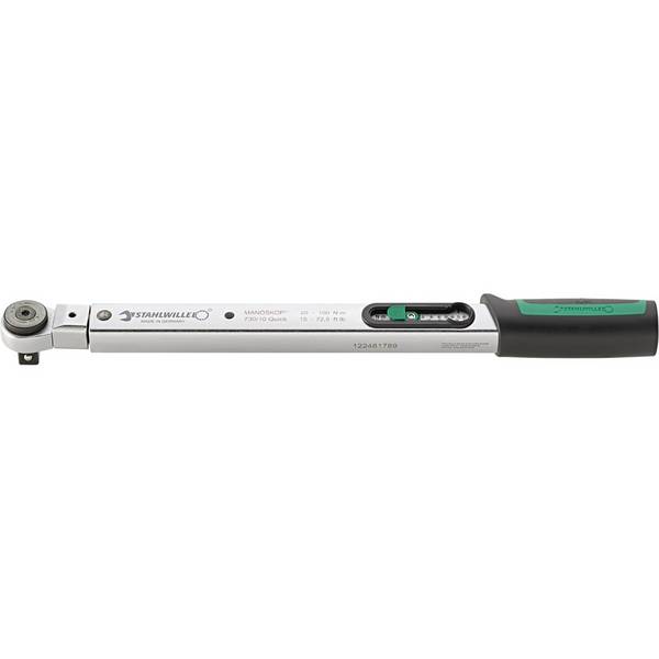 Drehmomentschlüssel Nr. 730R Mess-B. 20-100Nm 4-kant 1/2" L. 430mm