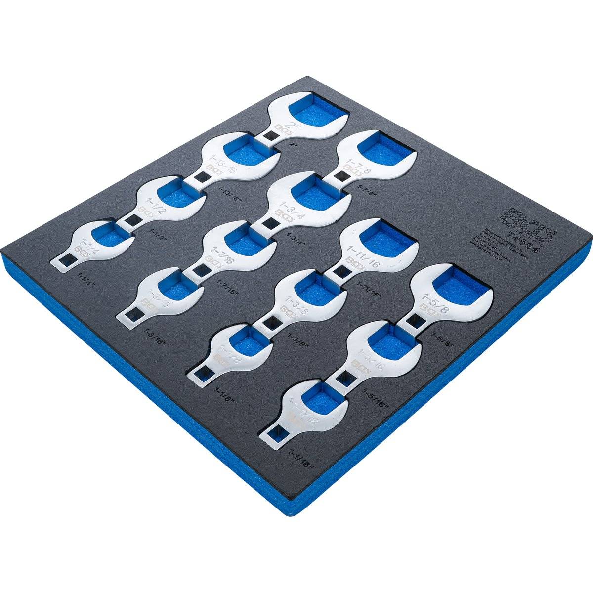 BGS 74564 Werkstattwageneinlage 2/3: Hahnenfußschl üssel-Satz, Antrieb Innenvierkant 12,5 mm (1/2"),-1