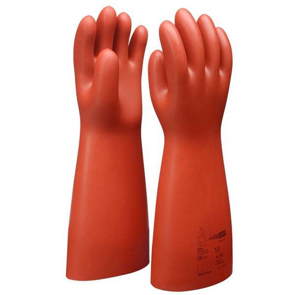 KS-Tools 117.0076 Elektriker-Schutzhandschuh mit S chutzisolierung, Größe 11, rot