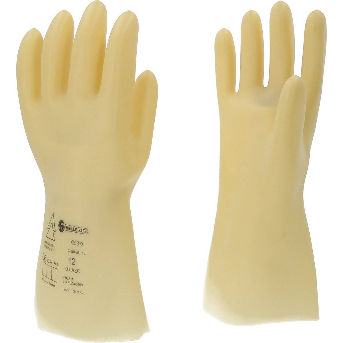 KS-Tools 117.0053 Elektriker-Schutzhandschuh mit S chutzisolierung, Größe 12, weiß-0