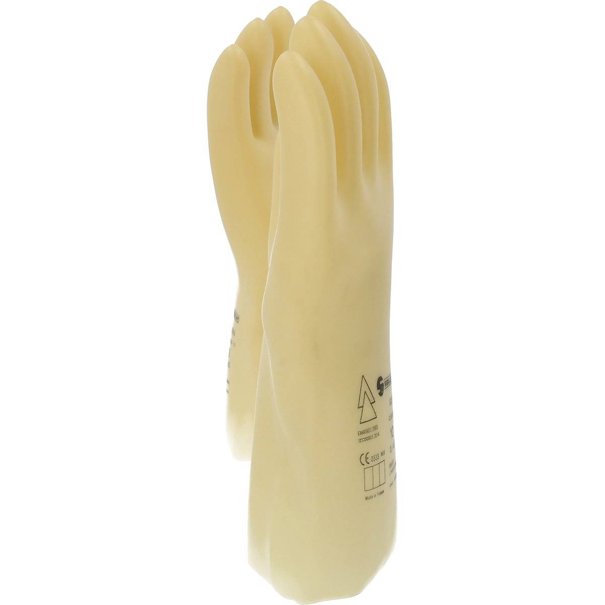 KS-Tools 117.0053 Elektriker-Schutzhandschuh mit S chutzisolierung, Größe 12, weiß-3