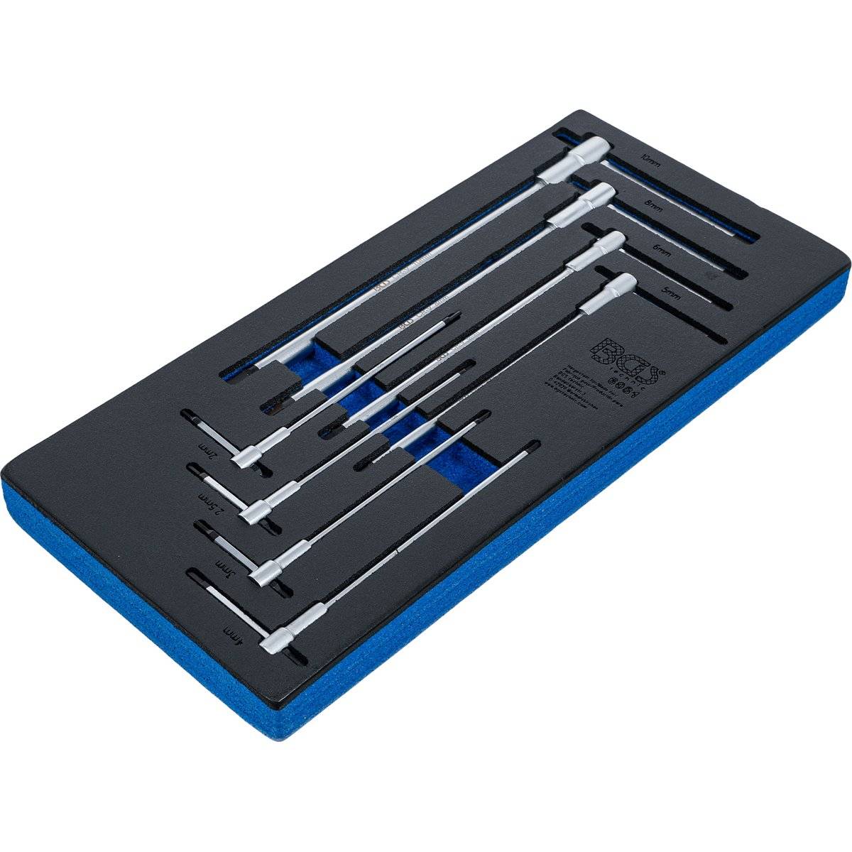BGS 6081 Werkstattwageneinlage 1/3 Schraubendreher Satz mit T-Gleitgriff, Innensechskant, 2 - 10 mm-1