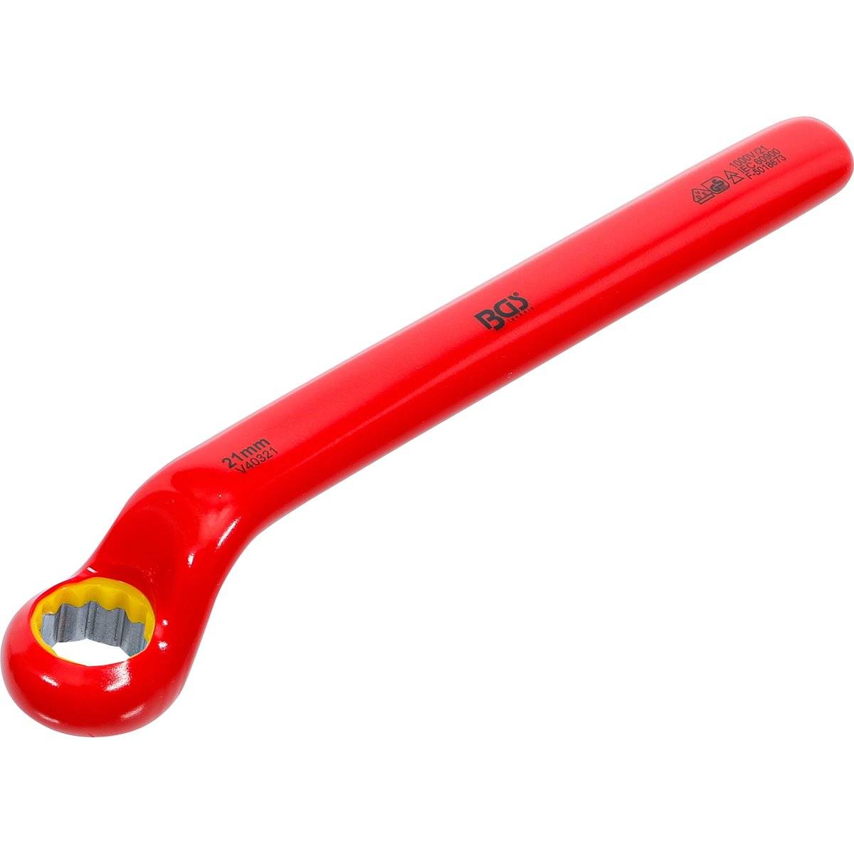 BGS 72021 VDE-Einringschlüssel, tief gekröpft, SW 21 mm-0