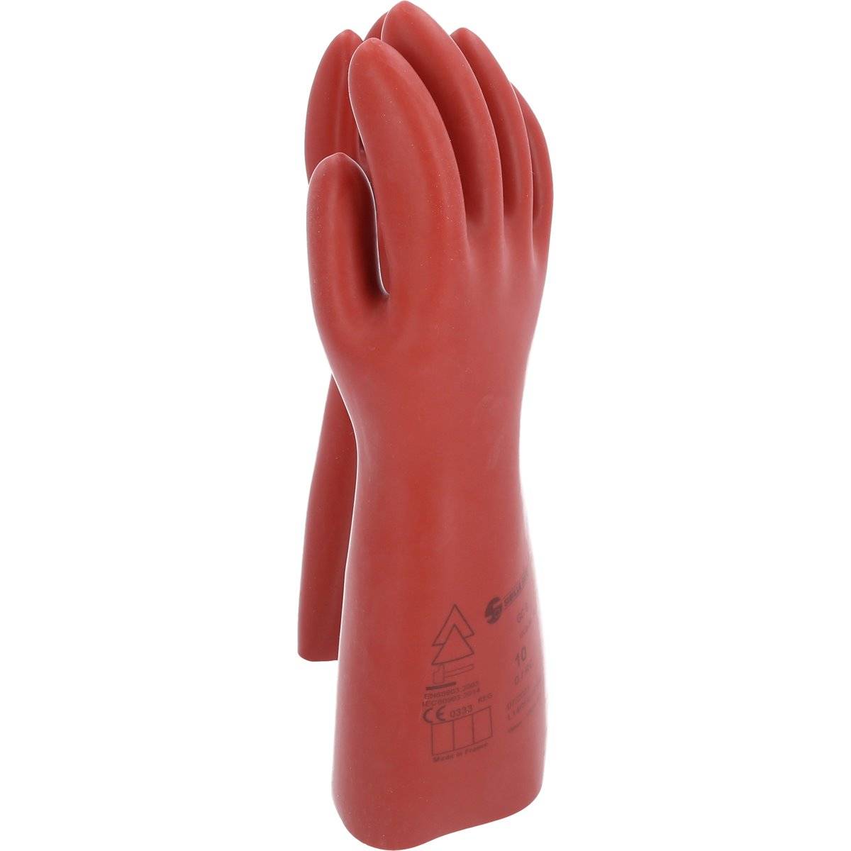 KS-Tools 117.0069 Elektriker-Schutzhandschuh mit S chutzisolierung, Größe 10, rot-1