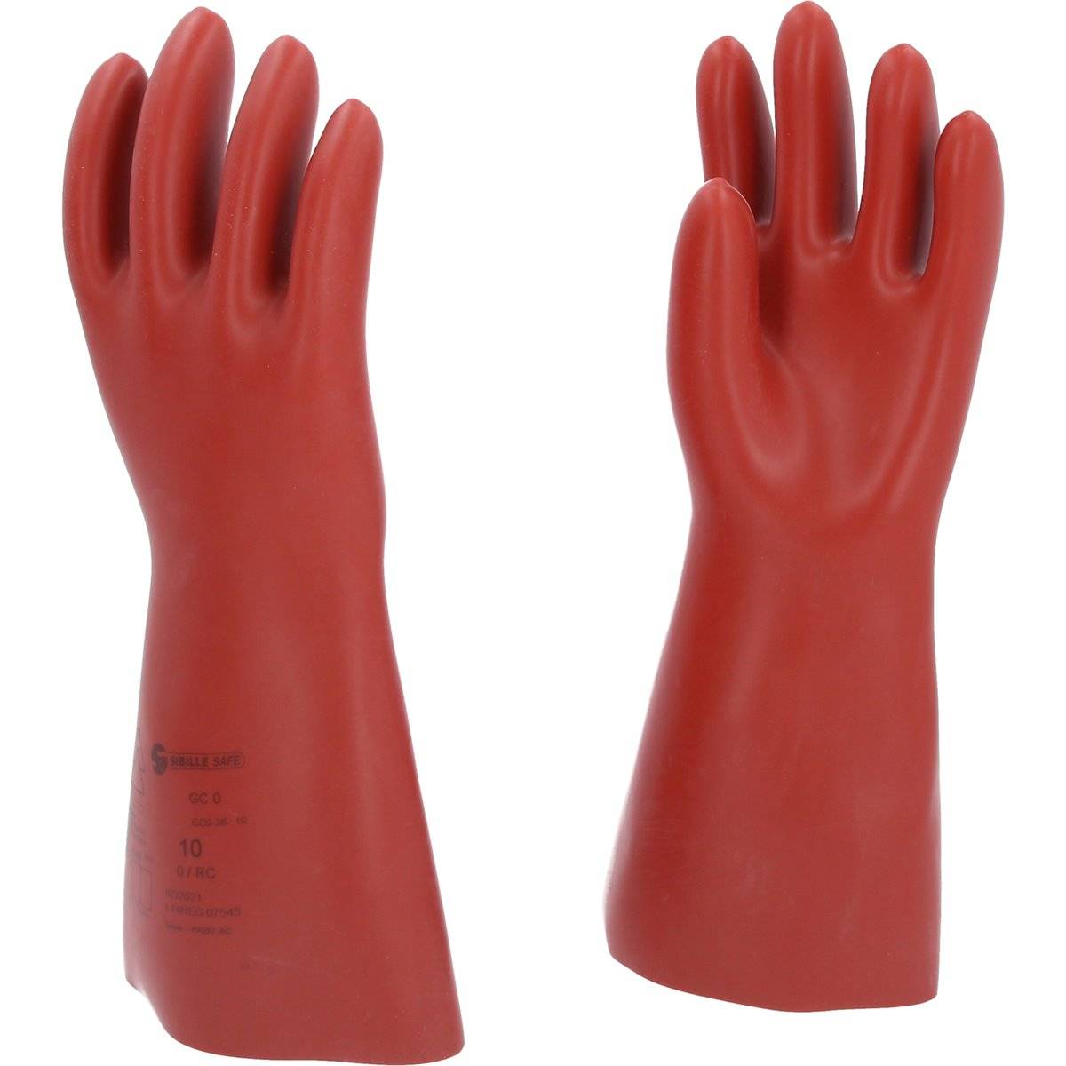 KS-Tools 117.0069 Elektriker-Schutzhandschuh mit S chutzisolierung, Größe 10, rot-2