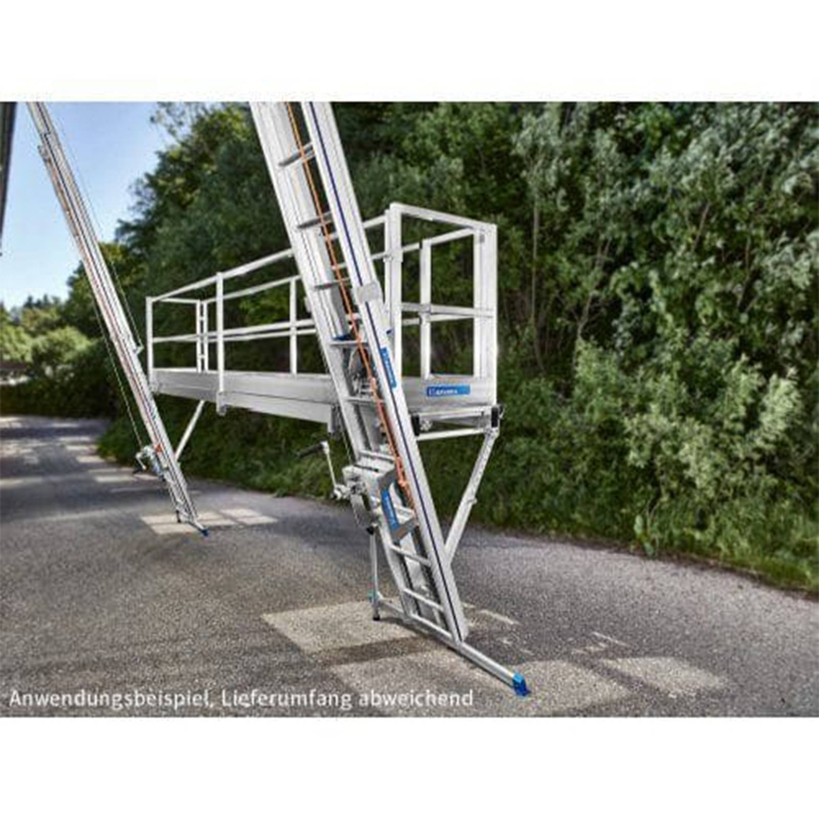 Mauderer Bavaria Leitern-Blitzgerüst 20 Grundmodul mit Zugangstür 5m Arbeitsplattform-1
