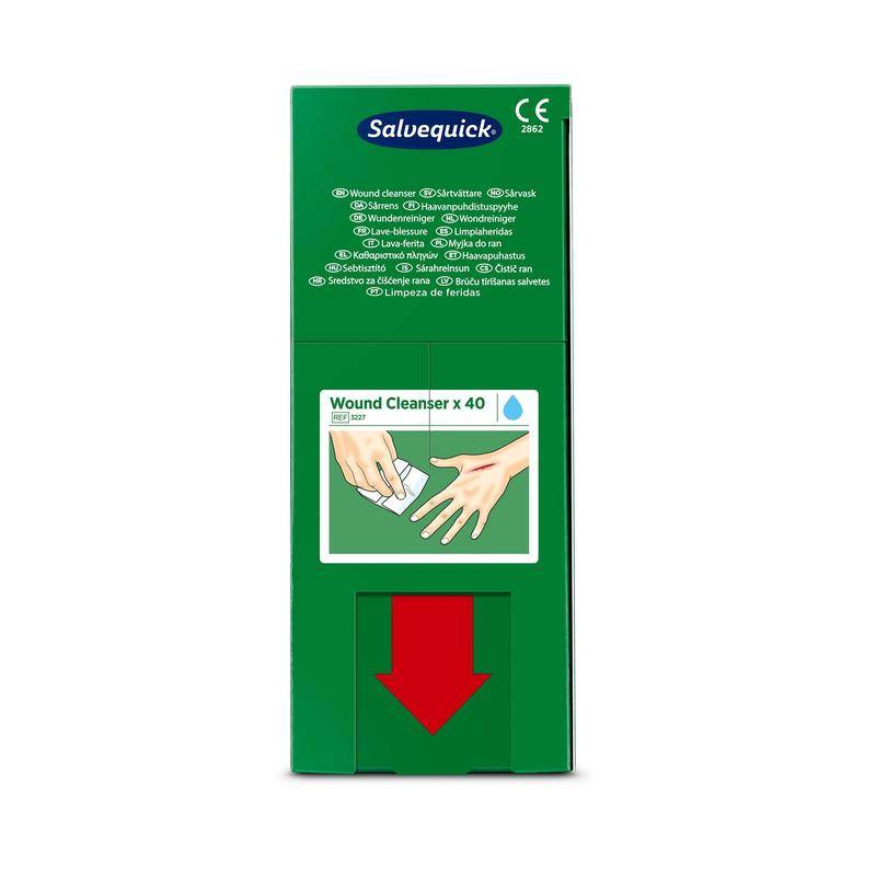 Salvequick savett wundreiniger (0,9% naci, steril) 40 stück | Packung (40 Stück)-0