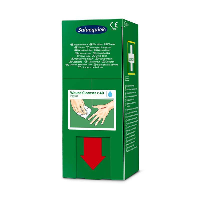 Salvequick savett wundreiniger (0,9% naci, steril) 40 stück | Packung (40 Stück)-2