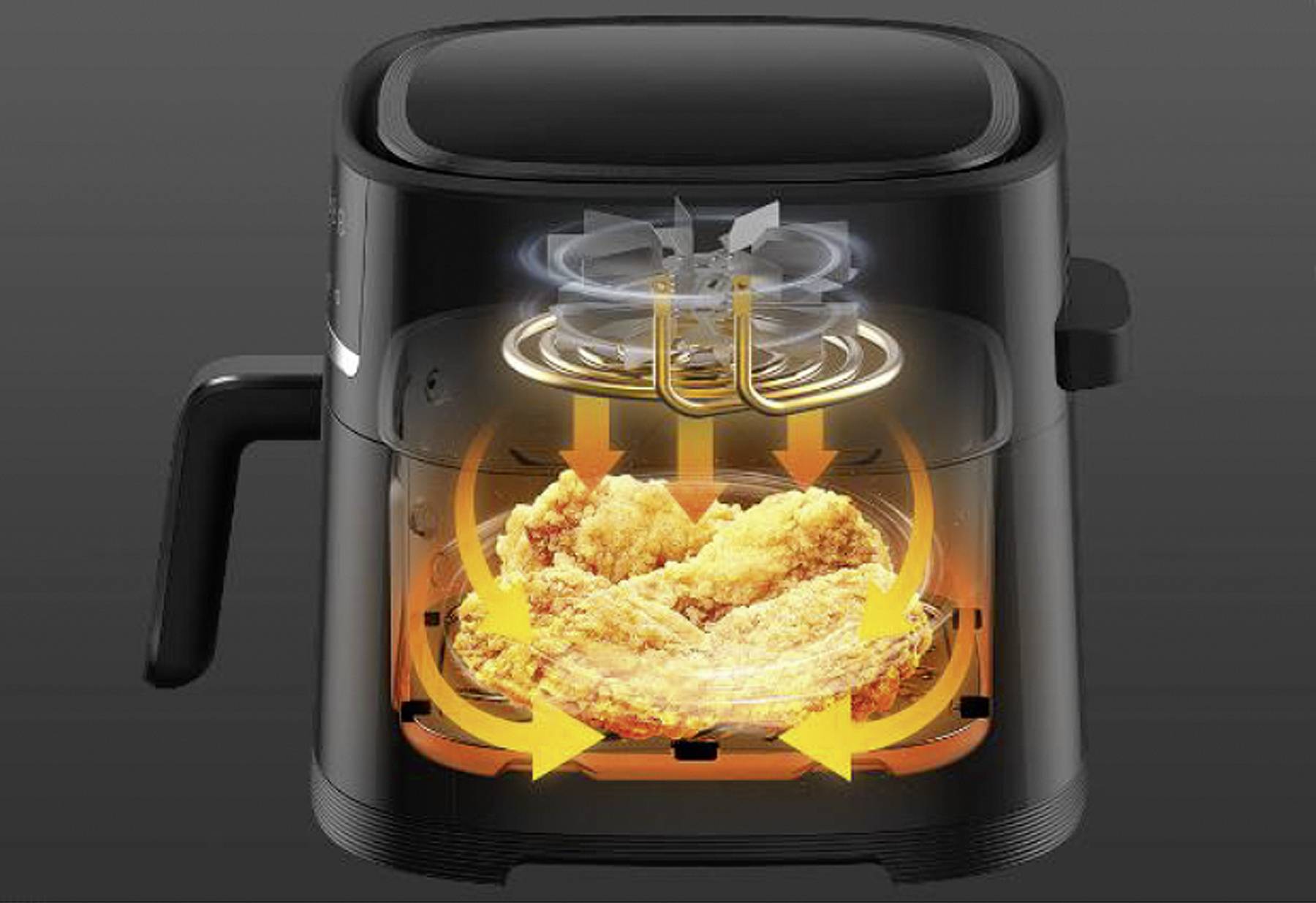 Xiaomi Air Fryer 6L MAF08 Einzelbild 1500 W Heißluftfritteuse Schwarz-1