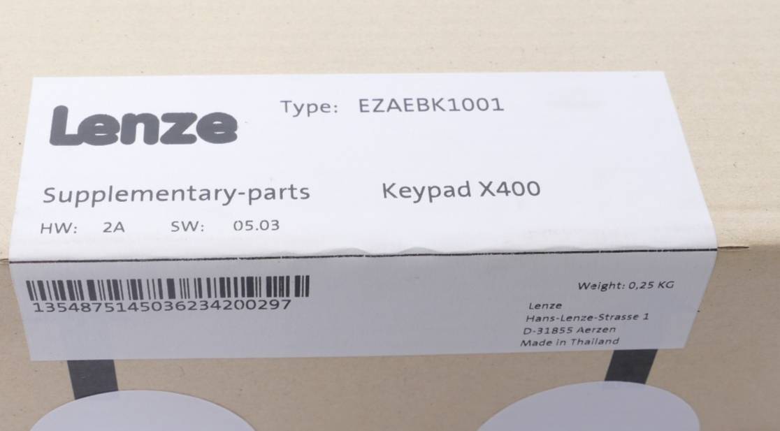 Lenze Bedienmodul Keypad X400 | HW: 2A SW: 05.01 | EZAEBK1001-2