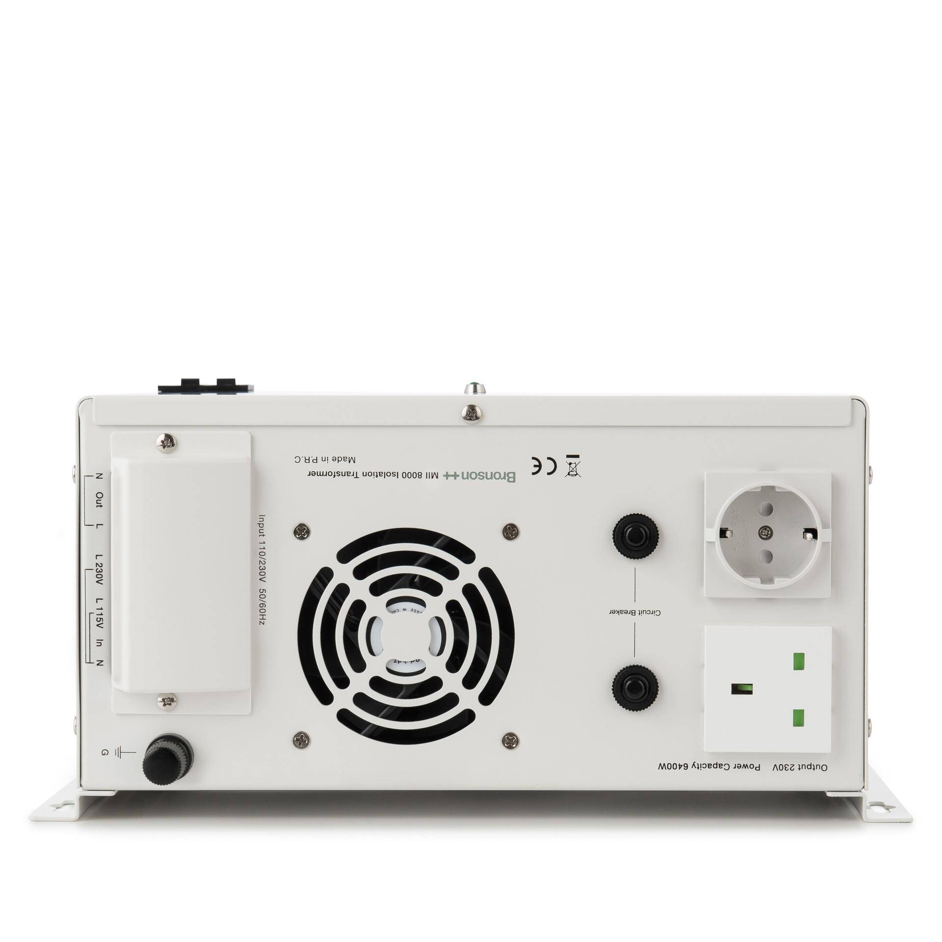 Bronson MII-8000: 8000W Trenntrafo – Optionaler Wandler 110V/230V-1