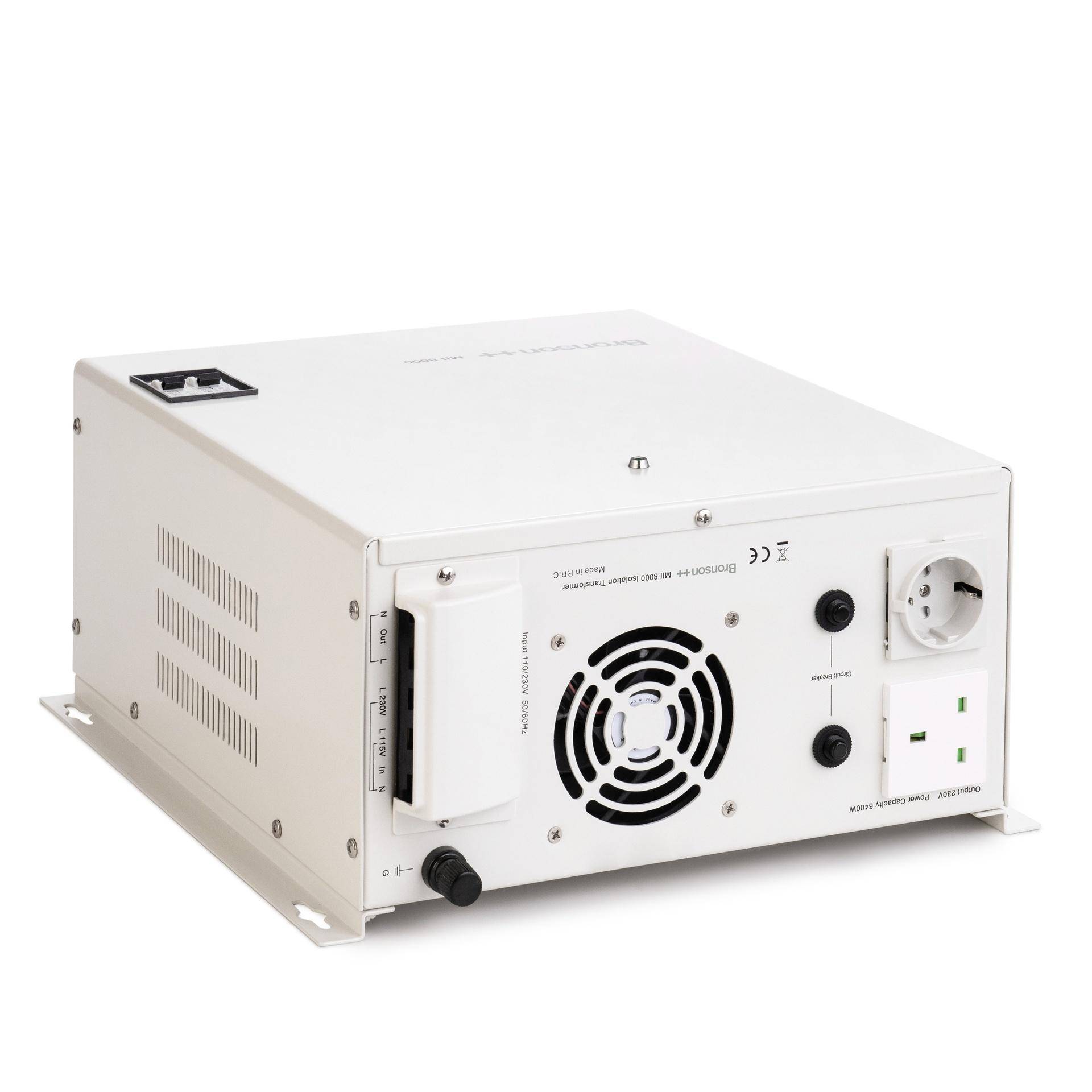 Bronson MII-8000: 8000W Trenntrafo – Optionaler Wandler 110V/230V-2