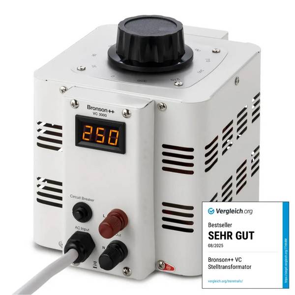Bronson VC 3000: Stelltrafo zur Spannungsanpassung