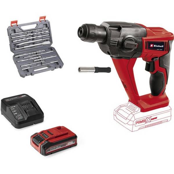 Power X-Change Akku-Bohrhammer TE-HD 18 Li, 18Volt (rot/schwarz, Li-Ion Akku 4,0 Ah Plus, mit &