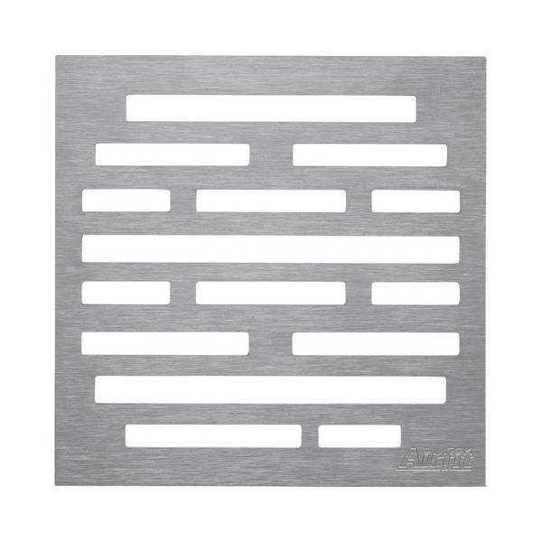 airfit Design Edelstahlrost "Rechtecke" 2mm gebürstet, aufliegend, für 60202BA