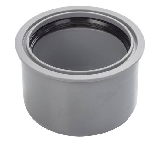 Airfit Superkurz-Reduzierstück, DN 90/75, PP, Grau, 89075SK