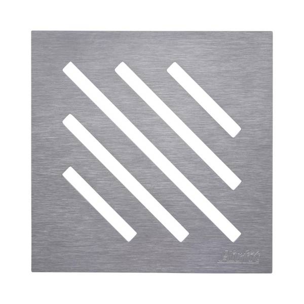 airfit Design Edelstahlrost "Diagonal" 2mm gebürstet, aufliegend, für 60202BA