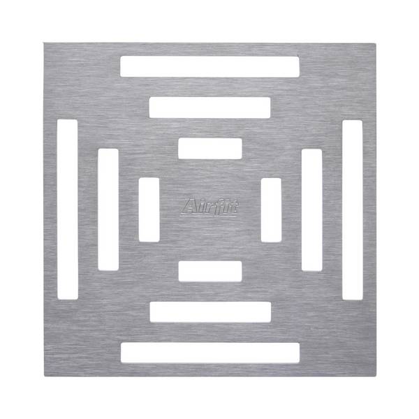 airfit Design Edelstahlrost "Zentriert" 2mm gebürstet, aufliegend, für 60202BA