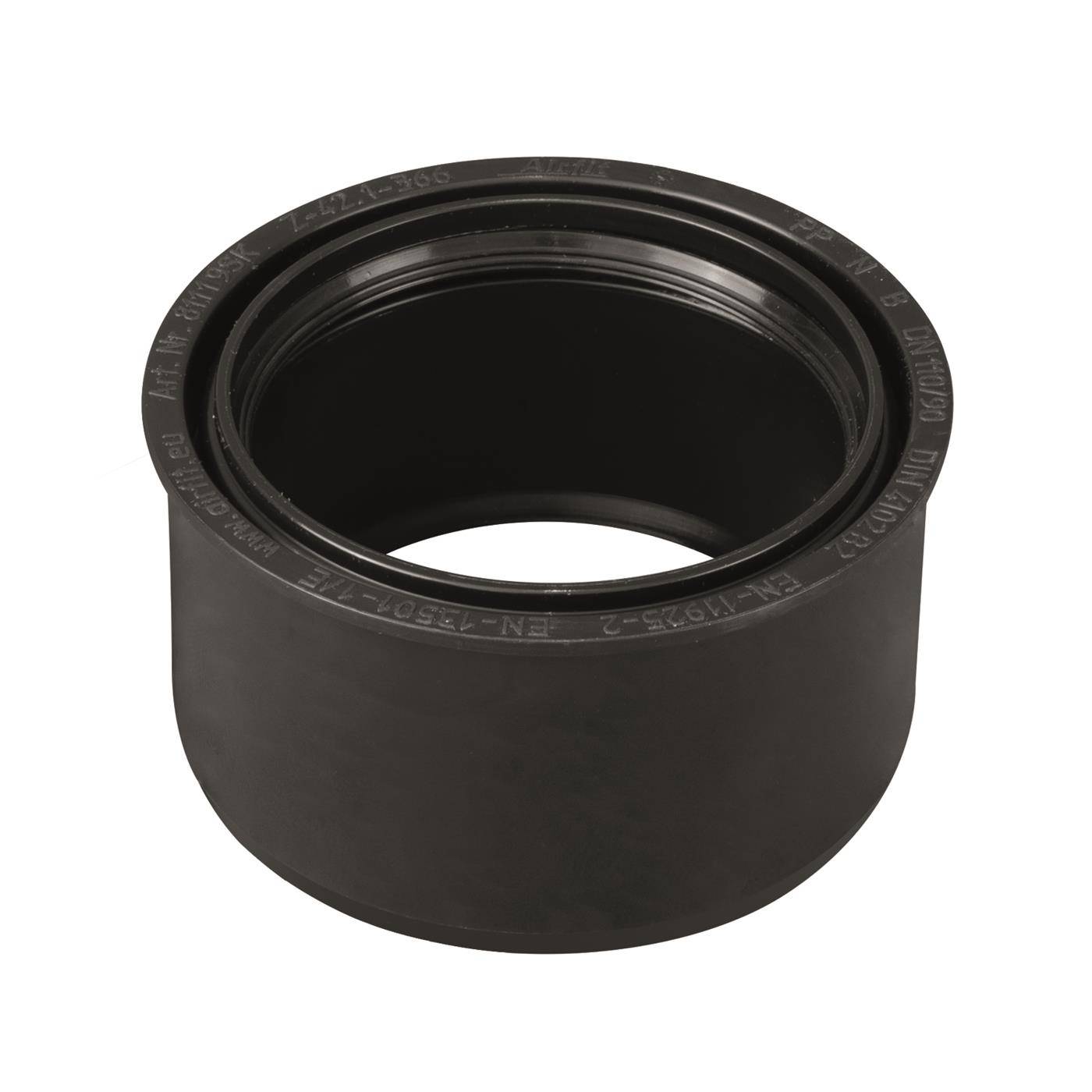 Airfit Superkurz-Reduzierstück, DN 110/90, PP, Schwarz, 81119SK-0