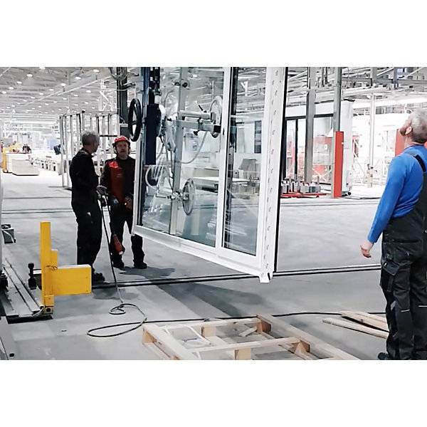 Vakuumheber AERO-WINDOW mit Handschiebeventilen Tragfähigkeit 300 kg 4 Scheiben. 85094649 850946 49-3