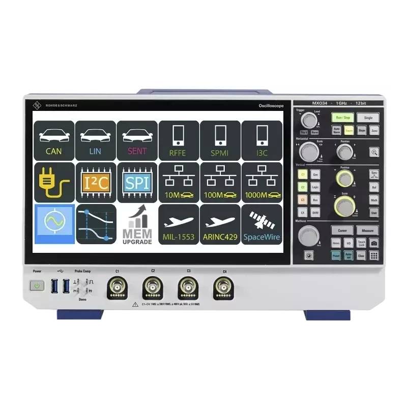 Rohde&Schwarz MXO34-1PK | Oszilloskop, 100 MHz, 4 Kanal mit MXO3-PK1 Application Bundle, USB, LAN, 5 GSa/s,-0