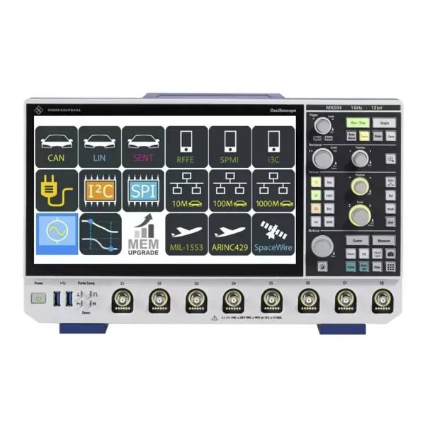 Rohde&Schwarz MXO38-1PK | Oszilloskop, 100 MHz, 8 Kanal mit MXO3-PK1 Application Bundle, USB, LAN, 5 GSa/s,