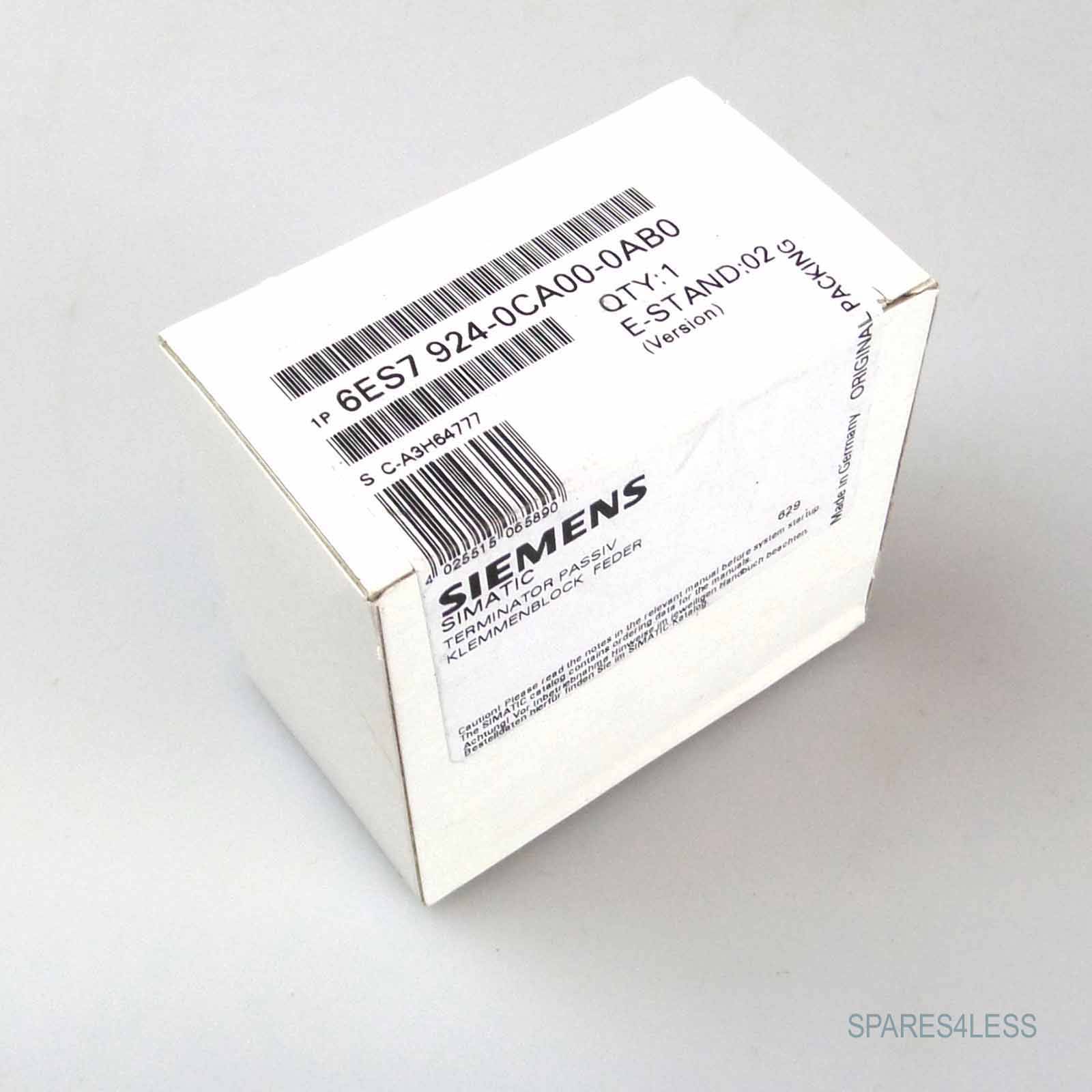 Siemens Klemmenblock 6ES7 924-0CA00-0AB0 SIE-0