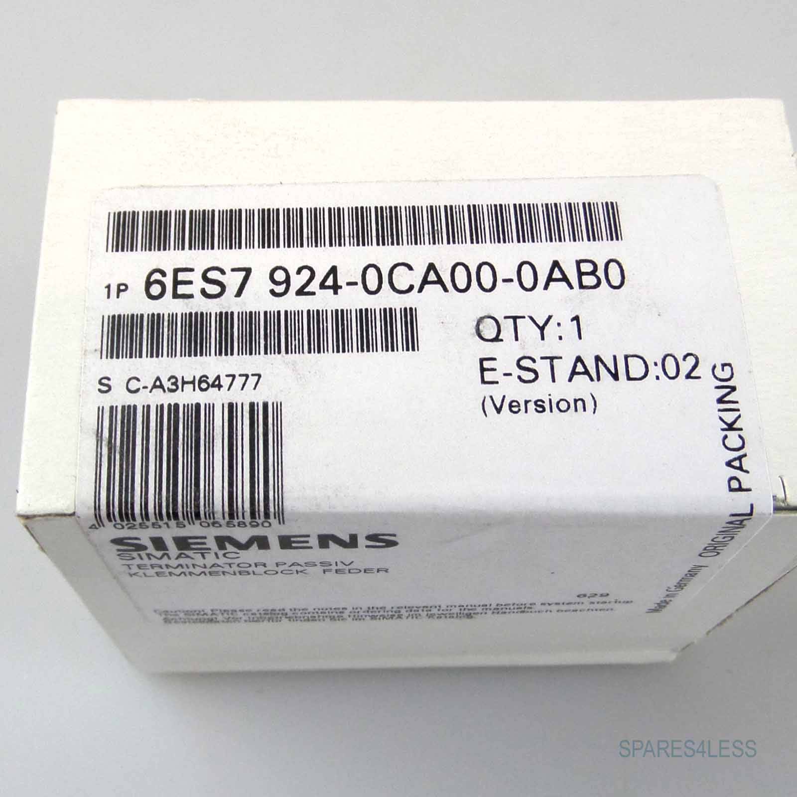 Siemens Klemmenblock 6ES7 924-0CA00-0AB0 SIE-1