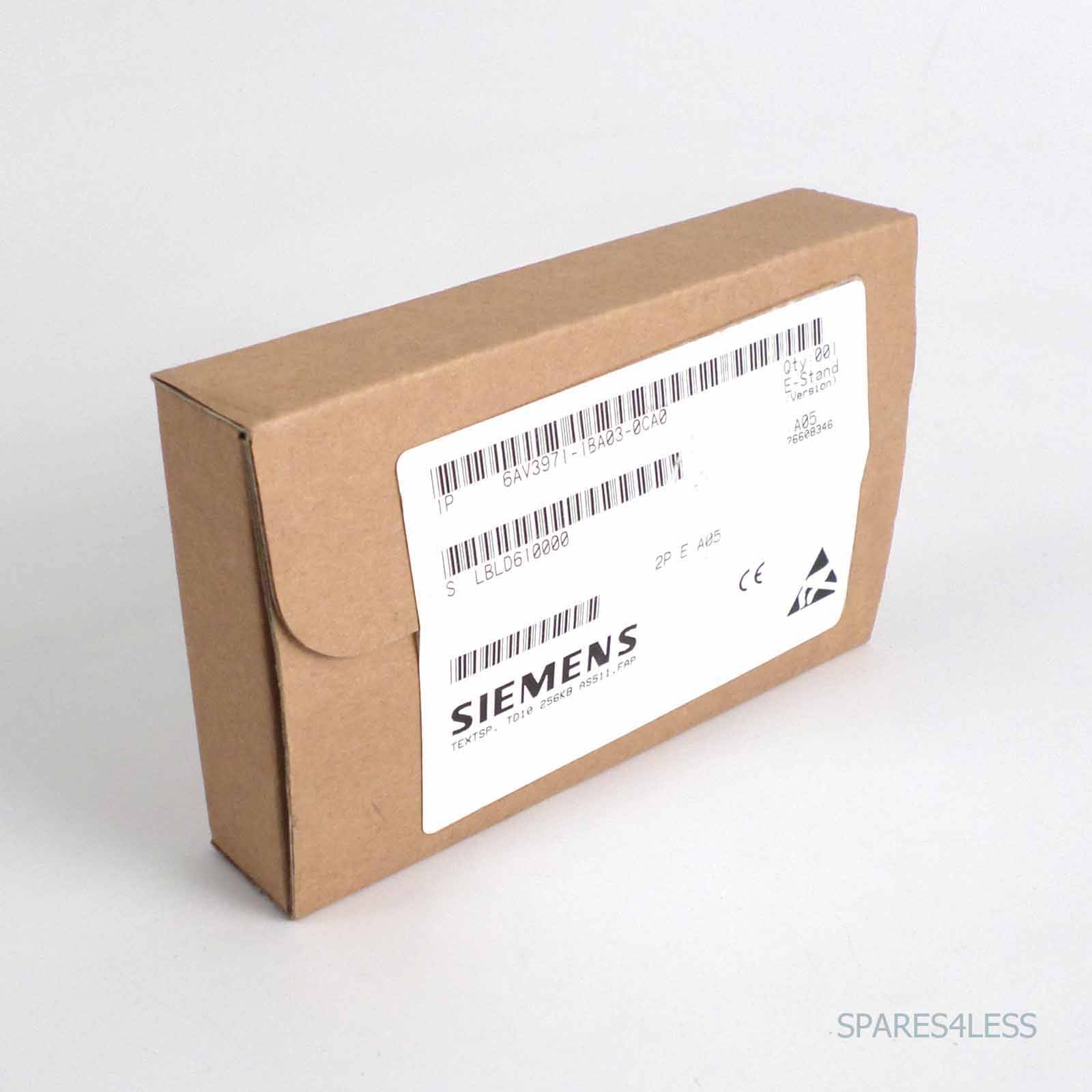 Simatic TD10 6AV3 971-1BA03-0CA0 256KB SIE-0