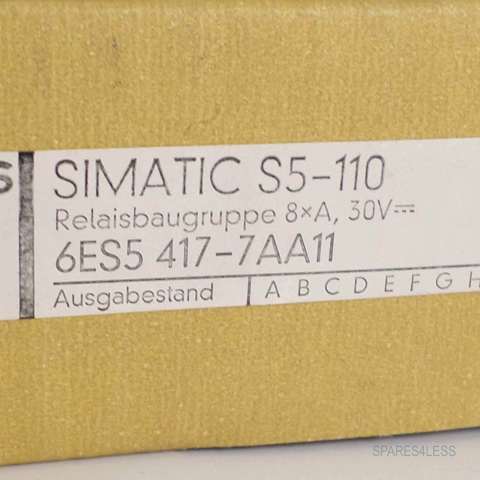 Simatic S5-110 Relaisbaugruppe 6ES5 417-7AA11 SIE-1