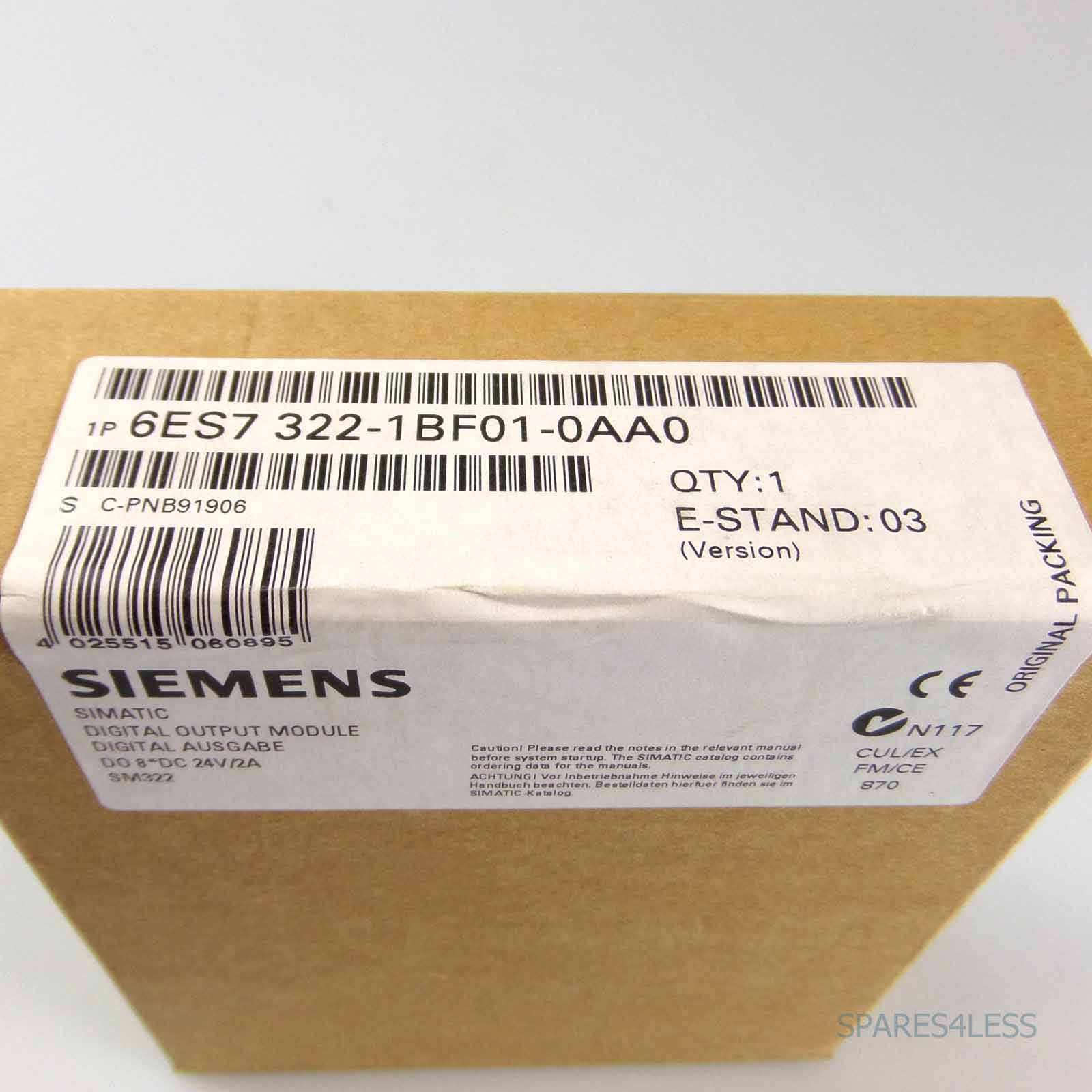 Simatic S7-300 SM322 6ES7 322-1BF01-0AA0 E-Stand: 03 SIE-2