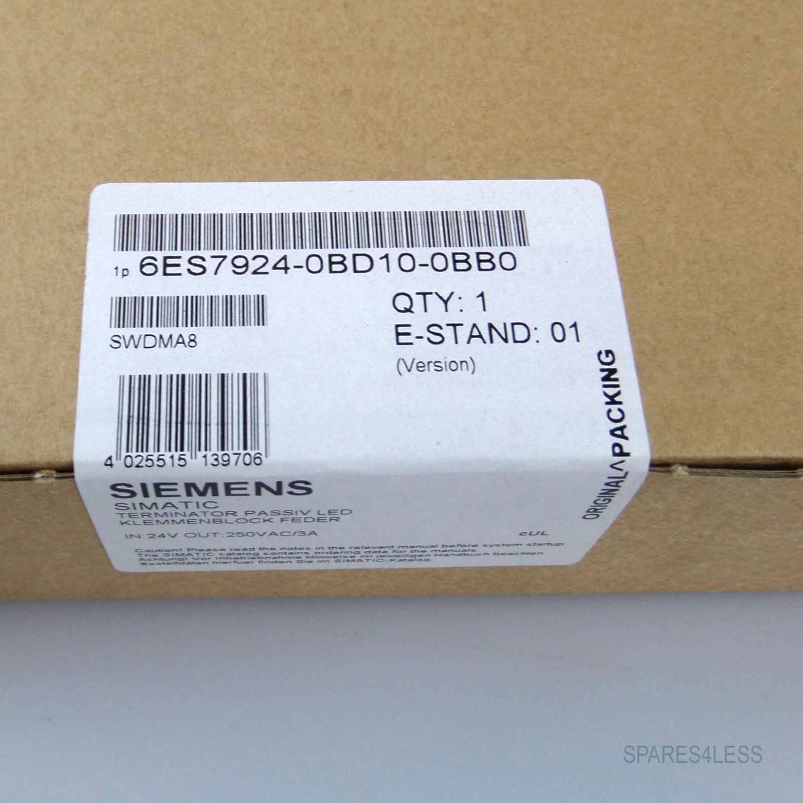 Siemens Klemmenblock 6ES7 924-0BD10-0BB0 SIE-1