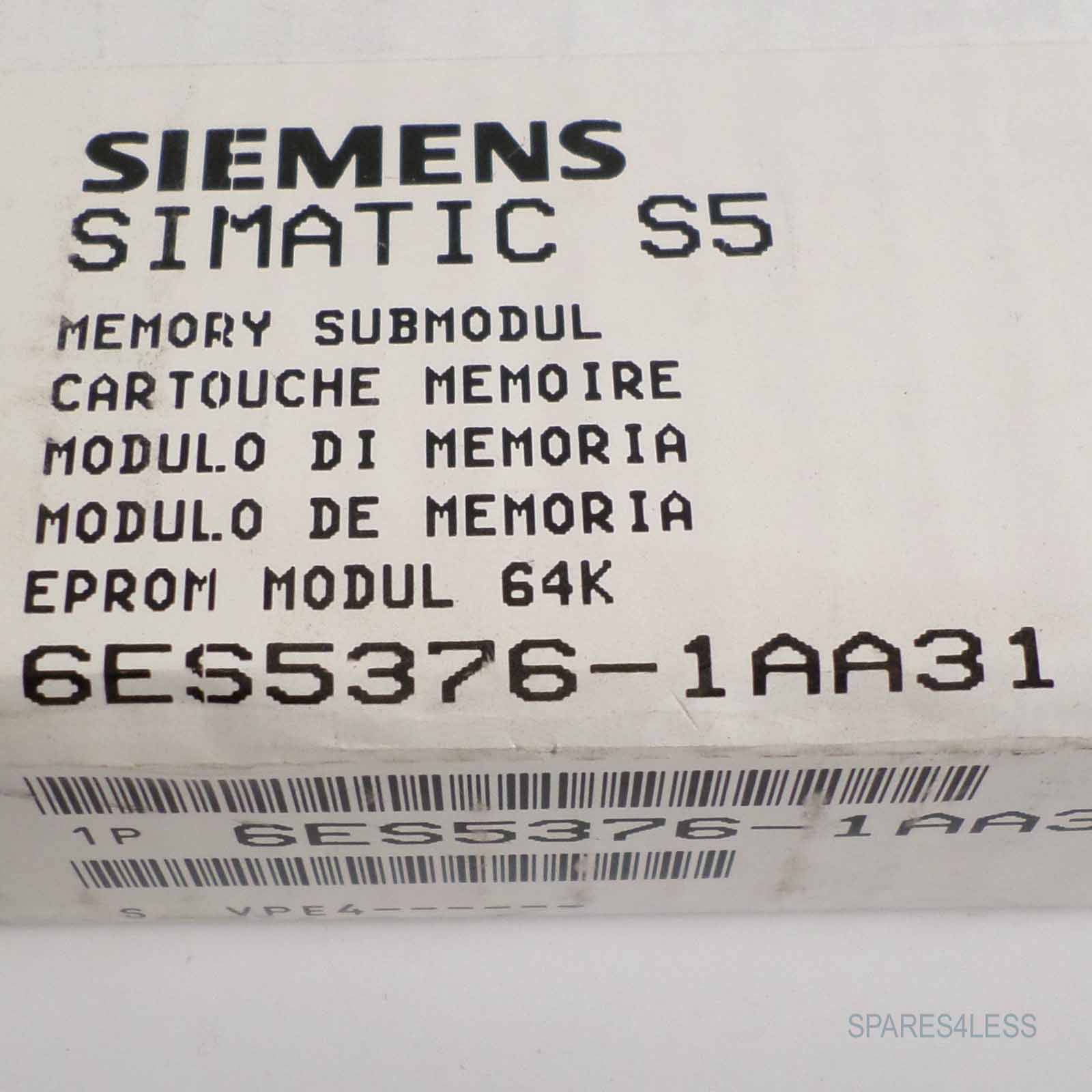 SIMATIC S5 SPEICHER 376 6ES5 376-1AA31,64 KB SIE-1