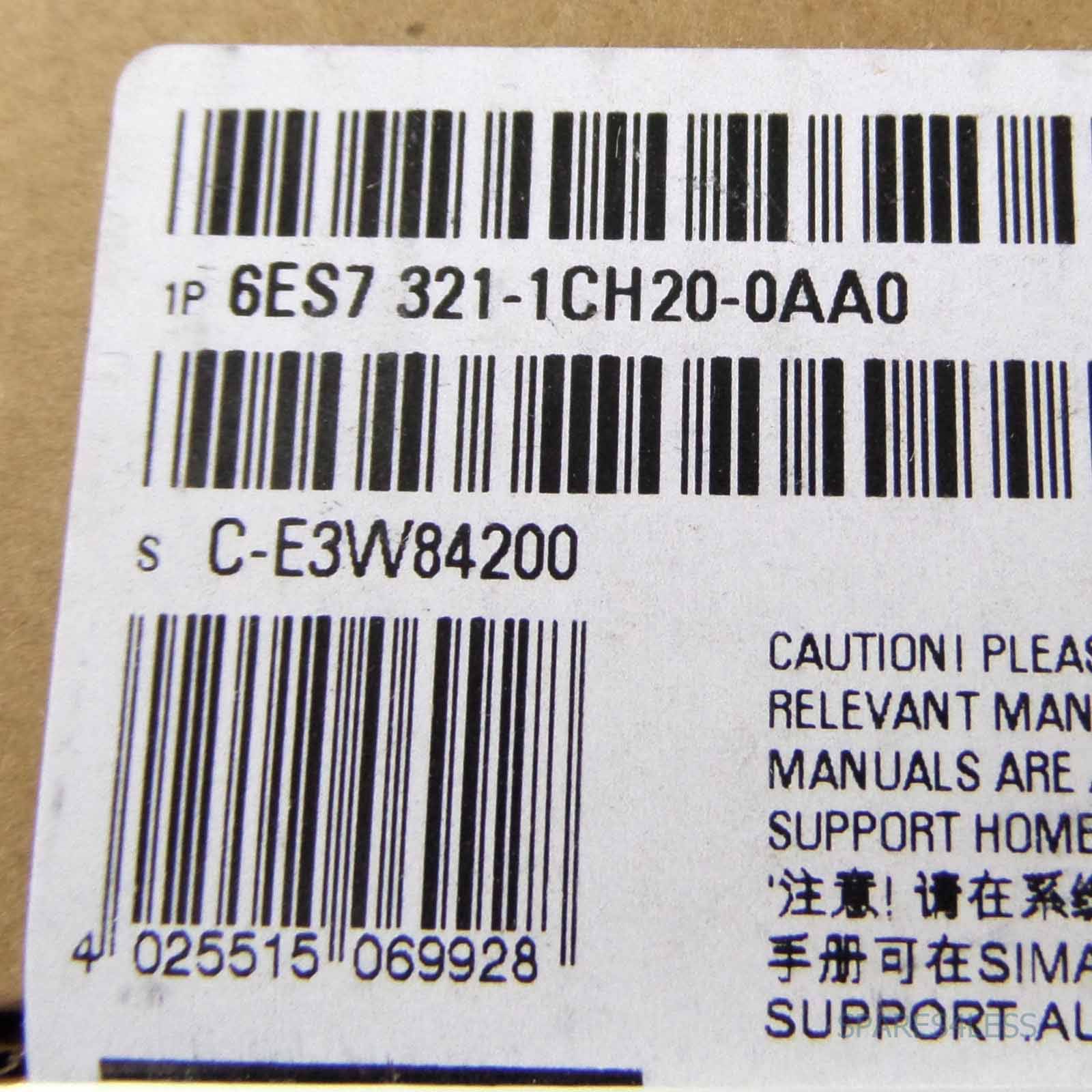 Simatic S7-300 SM321 6ES7 321-1CH20-0AA0 E-Stand:04 SIE-3