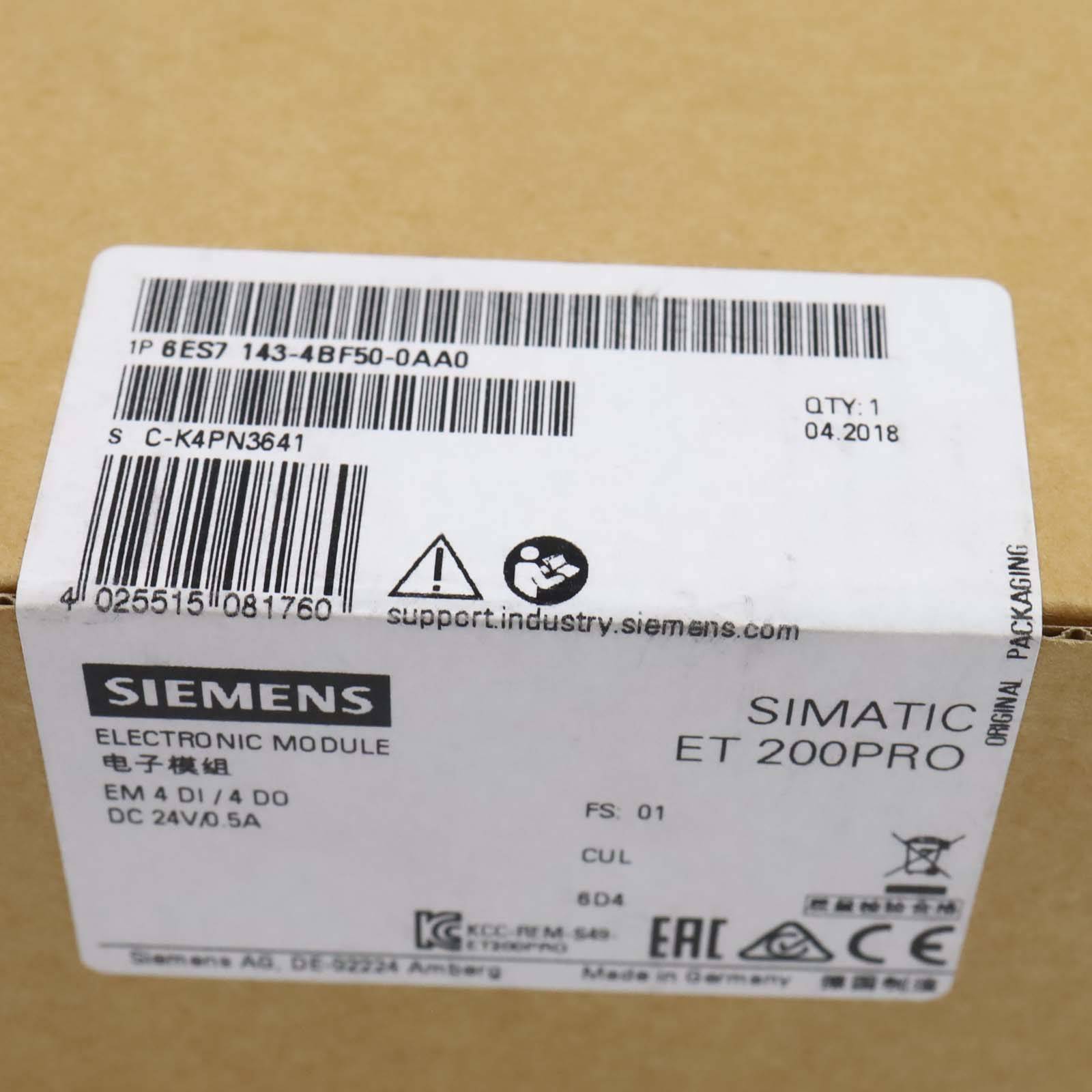 Simatic S7 ET200PRO 6ES7 143-4BF50-0AA0 FS:01 SIE-1