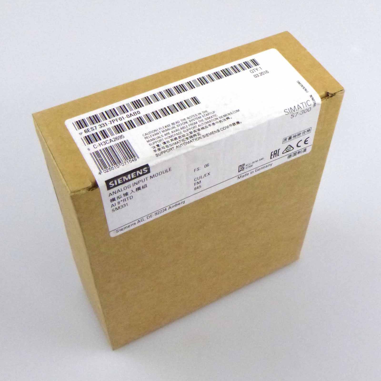 Simatic S7-300 SM331 6ES7 331-7PF01-0AB0 E-Stand:06 SIE-0