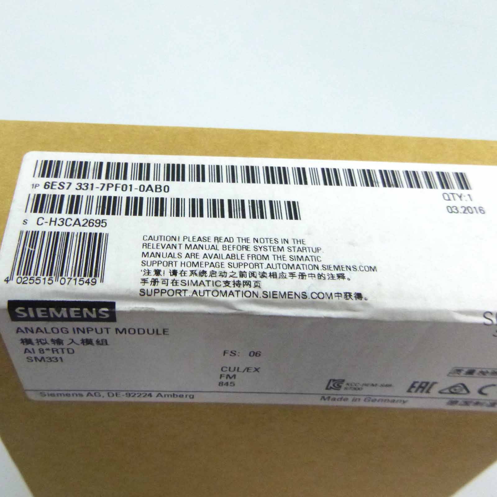 Simatic S7-300 SM331 6ES7 331-7PF01-0AB0 E-Stand:06 SIE-1