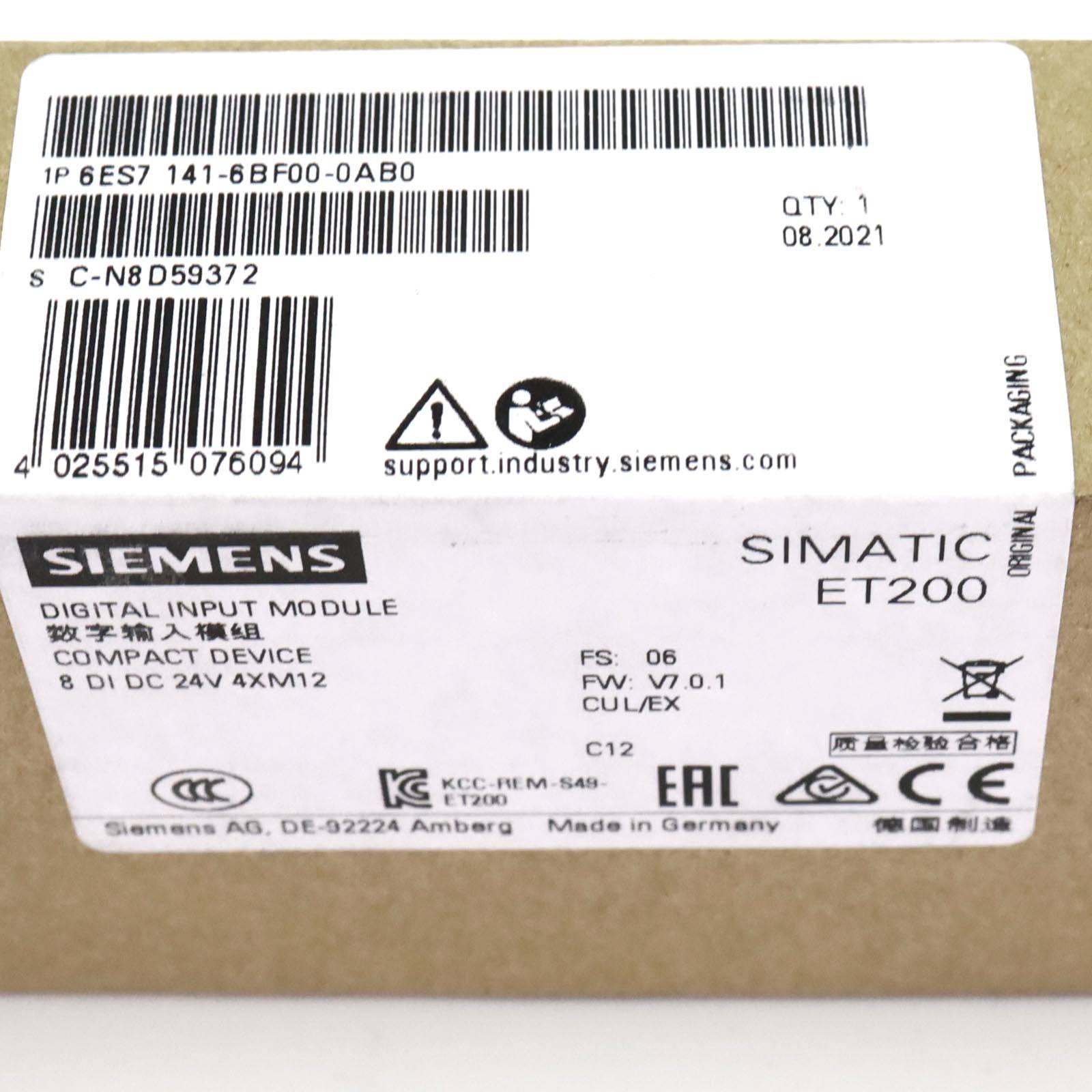 Simatic S7 ET200ECO PN 6ES7 141-6BF00-0AB0 FS:06/FW:V7.0.1 SIE-1