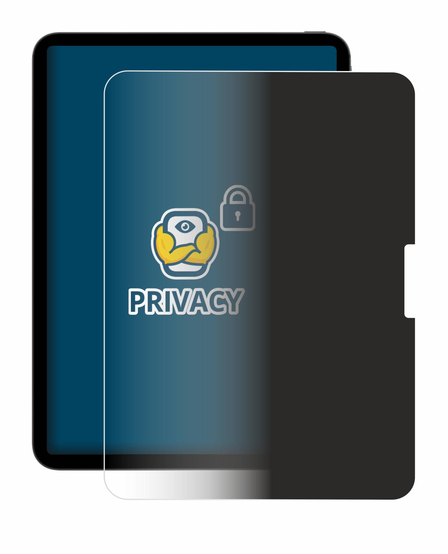BROTECT Blickschutzfolie für Apple iPad Pro 11" M5 2025 Anti-Spy Privacy Blaulichtschutz Sichtschutzfolie-4
