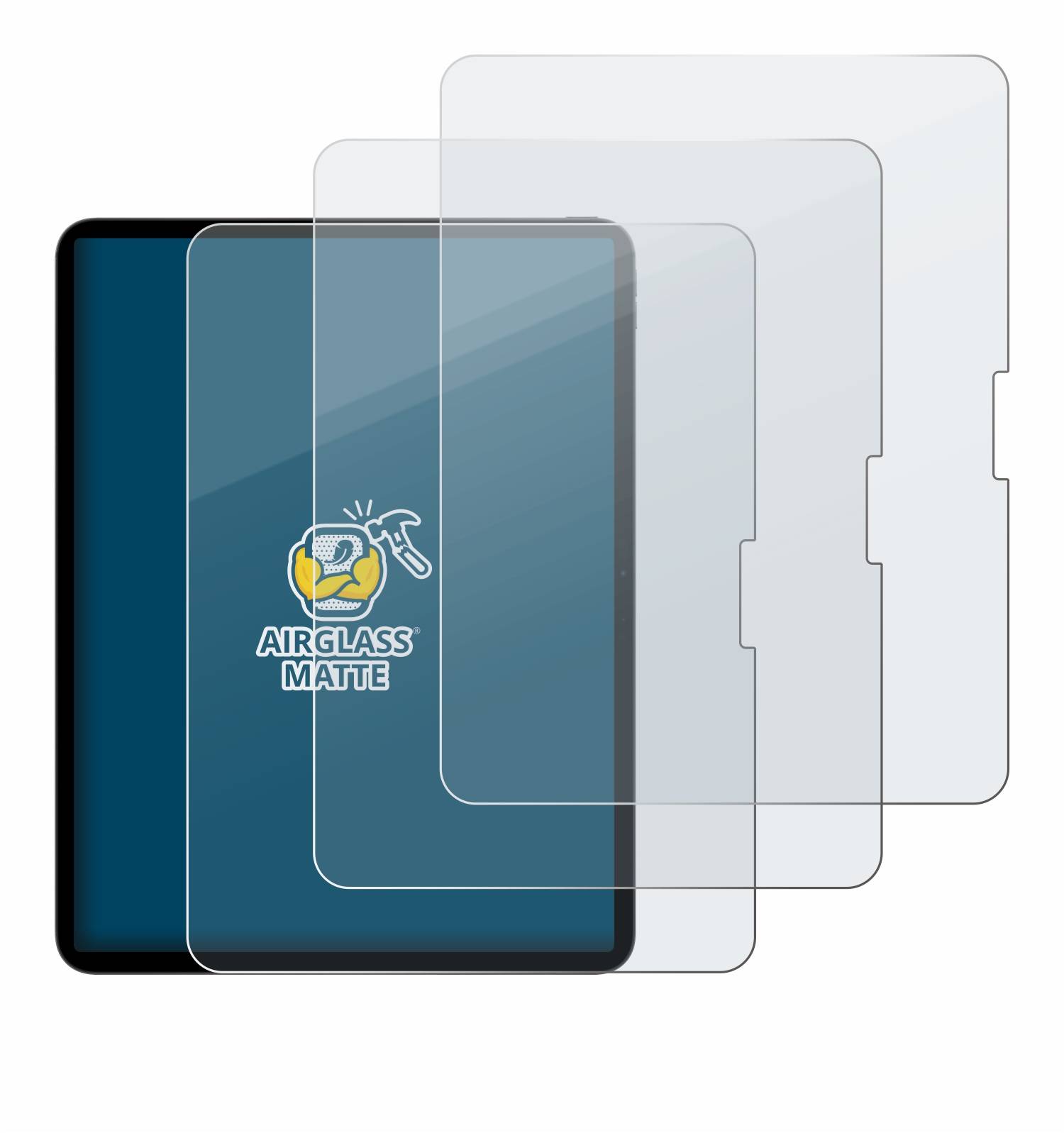 3x BROTECT Entspiegelungs Schutzglas für Apple iPad Pro 13" M5 2025 Schutzfolie Panzer Folie Glas Schutz matt-3