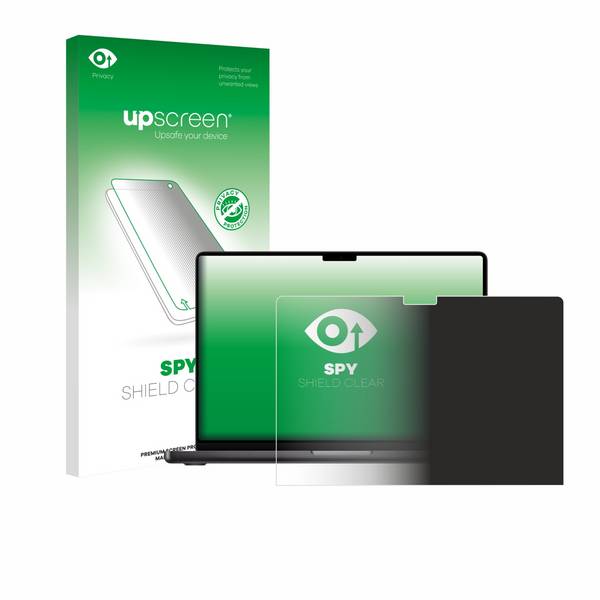 upscreen Blickschutzfolie für Apple MacBook Pro 14" M5 2025 Anti-Spy Privacy Blaulichtschutz Sichtschutzfolie
